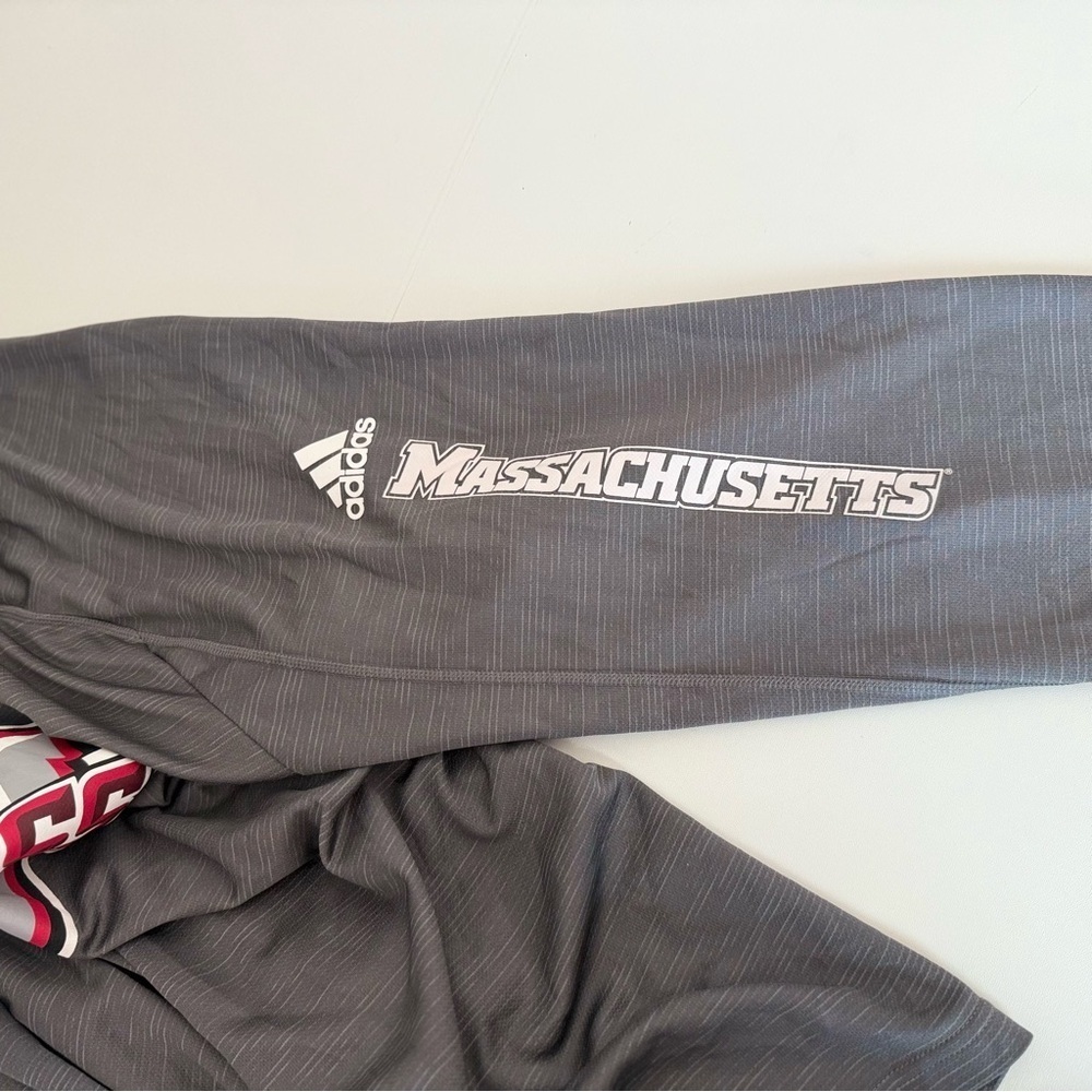 adidas Gray UMass Long Sleeve Tee - Picture 4 of 10